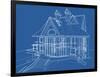 House Blueprint: Technical Draw--Vladimir--Framed Art Print