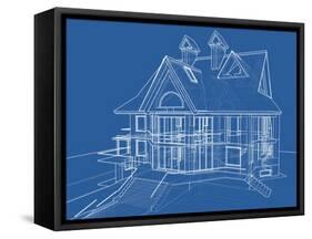 House Blueprint: Technical Draw--Vladimir--Framed Stretched Canvas