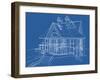 House Blueprint: Technical Draw--Vladimir--Framed Art Print