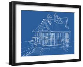 House Blueprint: Technical Draw--Vladimir--Framed Art Print