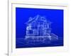 House Blueprint-Mike_Kiev-Framed Art Print