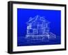 House Blueprint-Mike_Kiev-Framed Art Print