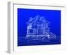 House Blueprint-Mike_Kiev-Framed Art Print