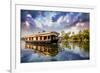 House Boat in Backwaters-Marina Pissarova-Framed Photographic Print