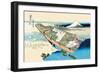 House Boat-Katsushika Hokusai-Framed Art Print