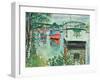 House Boats, Loch Lomond-George Leslie Hunter-Framed Giclee Print