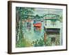 House Boats, Loch Lomond-George Leslie Hunter-Framed Giclee Print