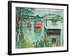 House Boats, Loch Lomond-George Leslie Hunter-Framed Giclee Print