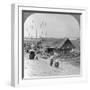 House Built of Bamboo on Rafts, Bhamo, Burma, 1908-null-Framed Photographic Print