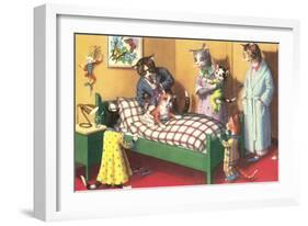 House Call for Crazy Cats-null-Framed Art Print