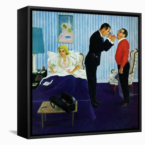 "House Call," March 25, 1961-George Hughes-Framed Stretched Canvas