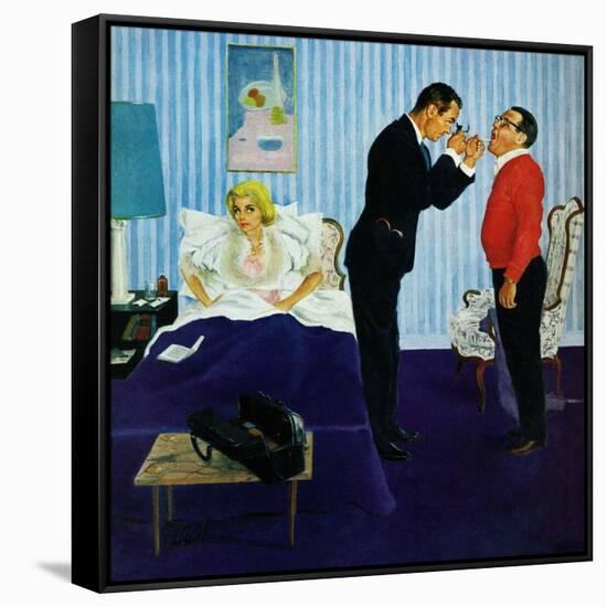 "House Call," March 25, 1961-George Hughes-Framed Stretched Canvas