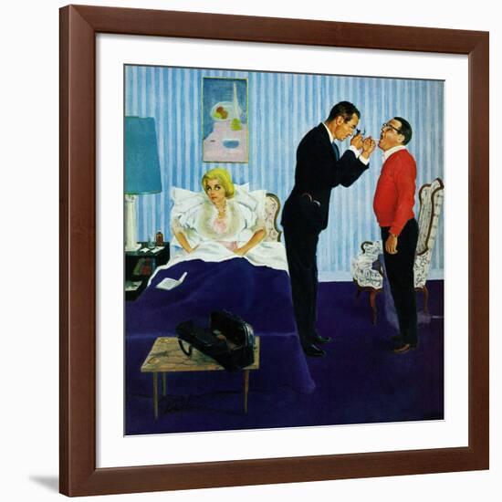 "House Call," March 25, 1961-George Hughes-Framed Giclee Print