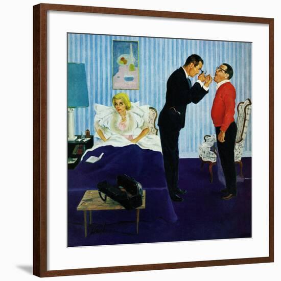 "House Call," March 25, 1961-George Hughes-Framed Giclee Print