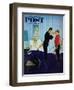 "House Call," Saturday Evening Post Cover, March 25, 1961-George Hughes-Framed Giclee Print