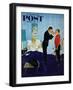 "House Call," Saturday Evening Post Cover, March 25, 1961-George Hughes-Framed Giclee Print