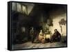 House Concert-Ferdinand de Braekeleer the Elder-Framed Stretched Canvas