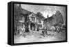 House Designed Upon Old English Farmhouse, 1925-M Adams-Acton-Framed Stretched Canvas