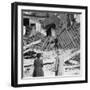 House Destroyed by a Bomb, Armentières, France, World War I, C1914-C1918-Nightingale & Co-Framed Giclee Print