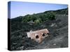 House Destroyed by Lava Flow, Mount Etna, Sicily, Italy-Peter Thompson-Stretched Canvas