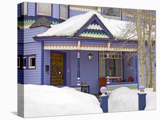 House Detail, City of Leadville, Rocky Mountains, Colorado, United States of America, North America-Richard Cummins-Stretched Canvas