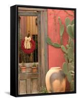 House Detail, Presidio Historic District, Tucson, Arizona, USA-Walter Bibikow-Framed Stretched Canvas