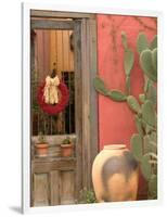 House Detail, Presidio Historic District, Tucson, Arizona, USA-Walter Bibikow-Framed Photographic Print