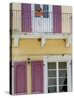 House Detail, Yacht Harbor, Fiskardo, Kefalonia, Ionian Islands, Greece-Walter Bibikow-Stretched Canvas