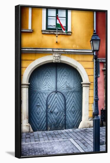 House Exterior On Castle Hill, Budapest, Hungary-George Oze-Framed Photographic Print