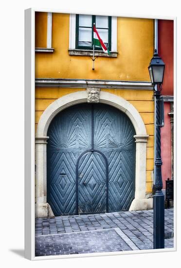 House Exterior On Castle Hill, Budapest, Hungary-George Oze-Framed Photographic Print