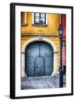 House Exterior On Castle Hill, Budapest, Hungary-George Oze-Framed Photographic Print