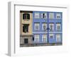 House facade with painted window-enricocacciafotografie-Framed Photographic Print