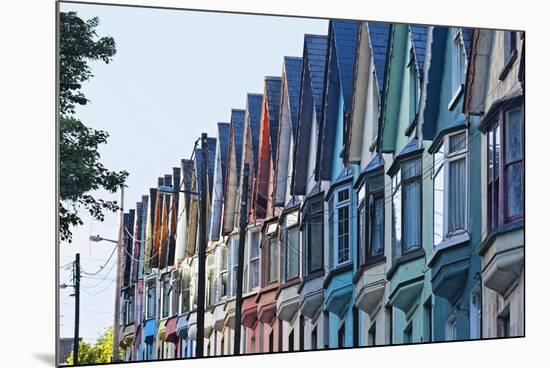 House Facades, Cobh City, Ireland-George Oze-Mounted Photographic Print