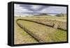 House Foundation and Sevem Moai in the Tahai Archaeological Zone-Michael-Framed Stretched Canvas