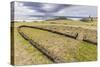 House Foundation and Sevem Moai in the Tahai Archaeological Zone-Michael-Stretched Canvas