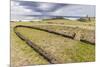 House Foundation and Sevem Moai in the Tahai Archaeological Zone-Michael-Mounted Photographic Print