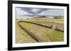 House Foundation and Sevem Moai in the Tahai Archaeological Zone-Michael-Framed Photographic Print