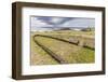 House Foundation and Sevem Moai in the Tahai Archaeological Zone-Michael-Framed Photographic Print