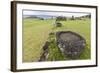 House Foundation and Seven Moai in the Tahai Archaeological Zone-Michael-Framed Photographic Print