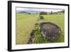 House Foundation and Seven Moai in the Tahai Archaeological Zone-Michael-Framed Photographic Print