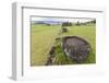 House Foundation and Seven Moai in the Tahai Archaeological Zone-Michael-Framed Photographic Print