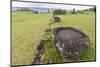 House Foundation and Seven Moai in the Tahai Archaeological Zone-Michael-Mounted Photographic Print