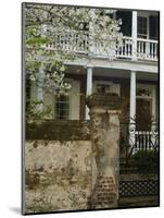 House front with balcony, Charleston, South Carolina, USA-Corey Hilz-Mounted Photographic Print