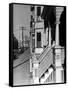 House Fronts in New Bedford-Jack Delano-Framed Stretched Canvas