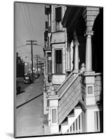 House Fronts in New Bedford-Jack Delano-Mounted Photographic Print