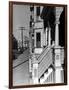 House Fronts in New Bedford-Jack Delano-Framed Photographic Print