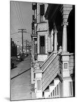 House Fronts in New Bedford-Jack Delano-Mounted Photographic Print