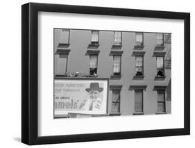House Fronts on 61st Street, between 1st and 3rd Avenues, New York City, 1938-Walker Evans-Framed Photographic Print