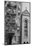 House fronts on 61st Street, between 1st and 3rd Avenues, New York City, 1938-Walker Evans-Mounted Photographic Print