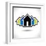 House (Home) And Residence Sign For Real Estate-smarnad-Framed Art Print